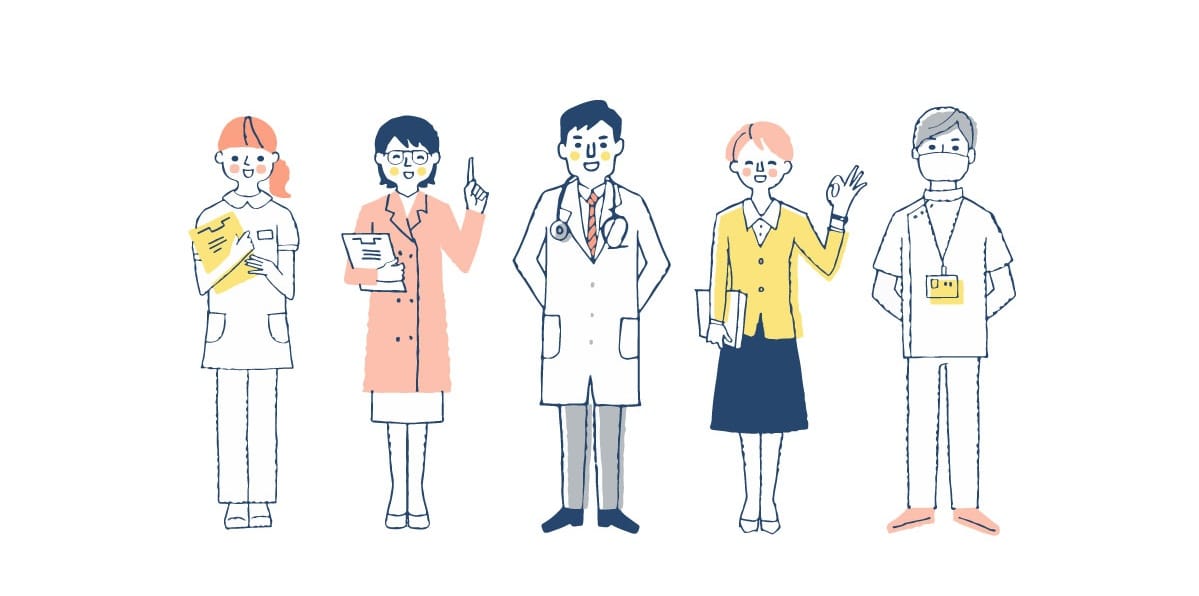 病院で働く人々